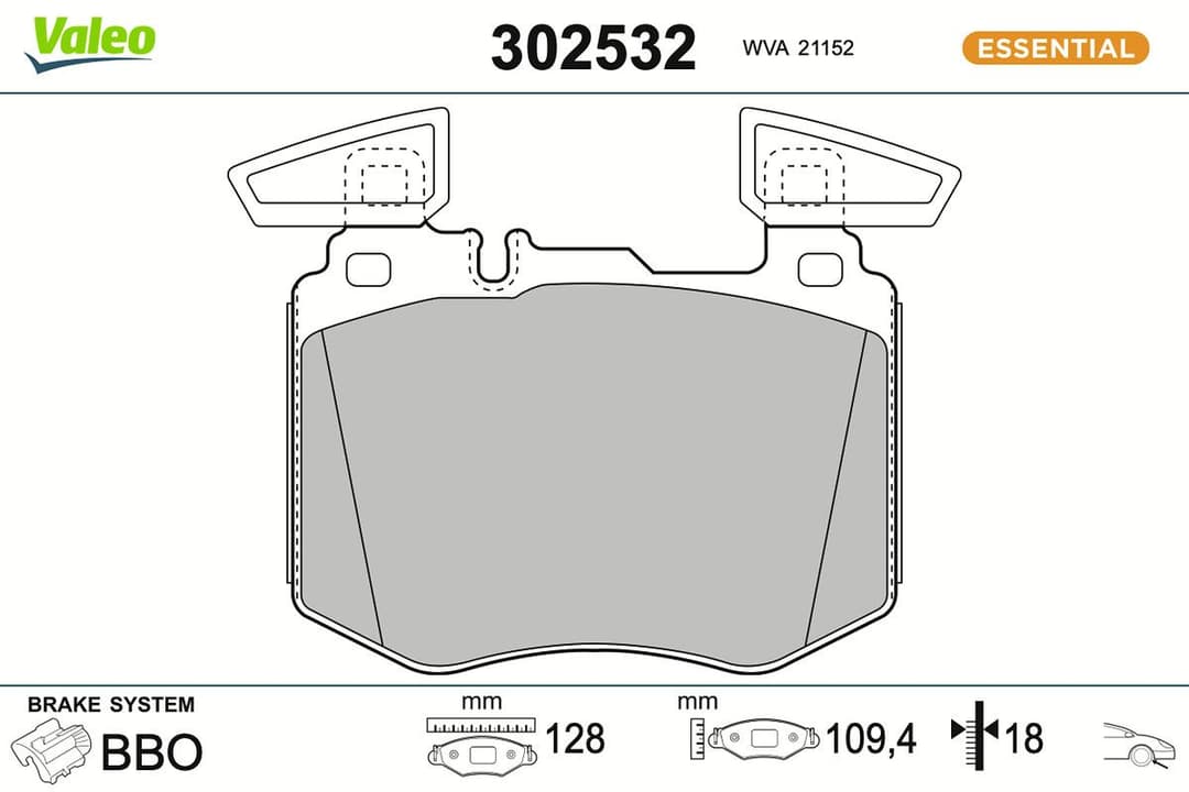 set placute frana,frana disc VALEO 302532