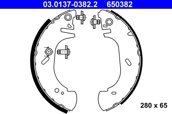 Set saboti frana ATE 03.0137-0382.2