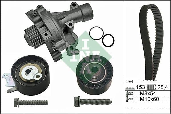 Set pompa apa + curea dintata Schaeffler INA 530 0471 30
