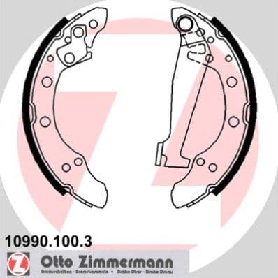 Set saboti frana ZIMMERMANN 10990.100.3