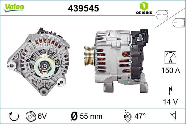 Generator / Alternator VALEO 439545