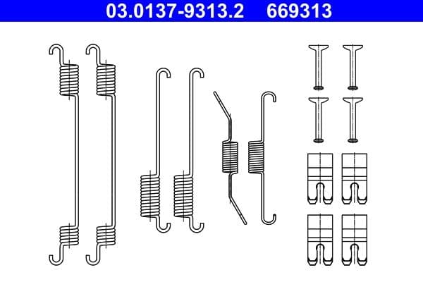 Set accesorii, sabot de frana ATE 03.0137-9313.2