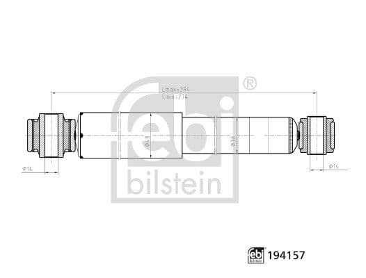 amortizor FEBI BILSTEIN 194157