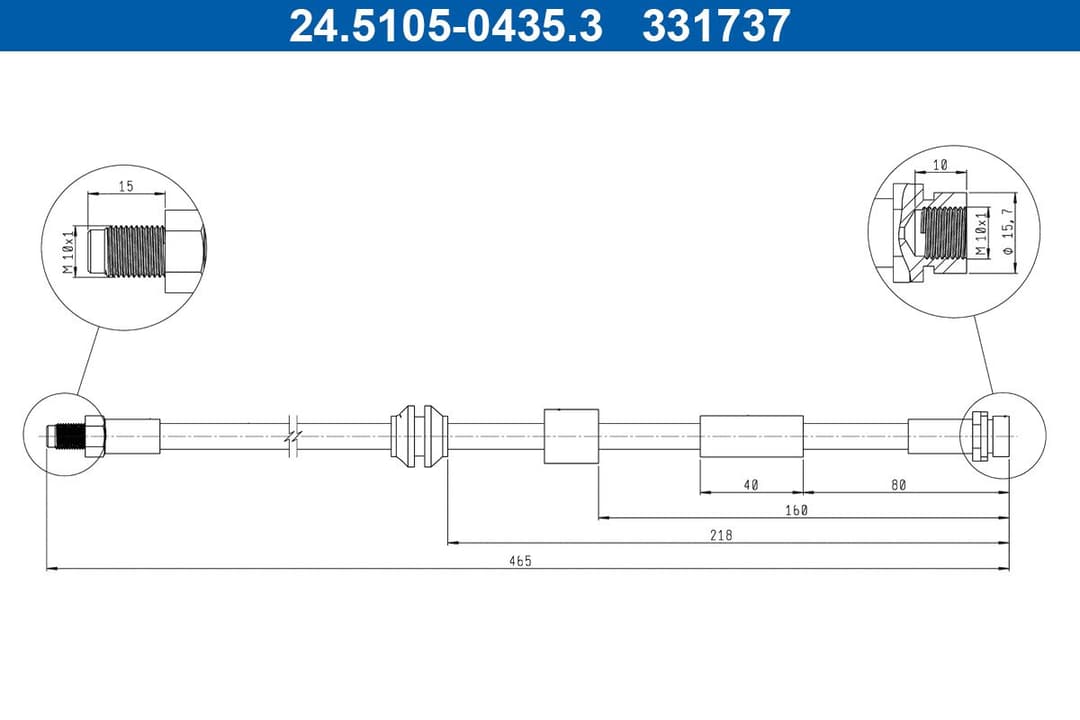 Furtun frana ATE 24.5105-0435.3