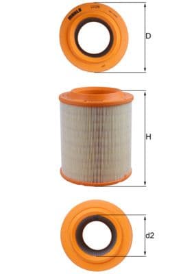 Filtru aer MAHLE LX 1275