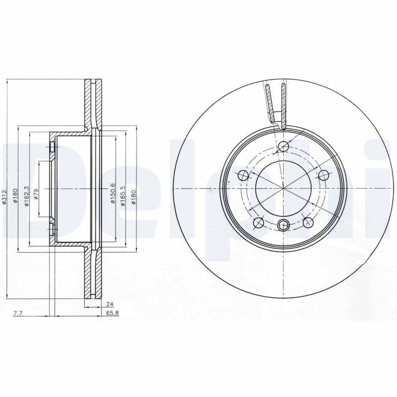 Disc frana DELPHI BG4172C
