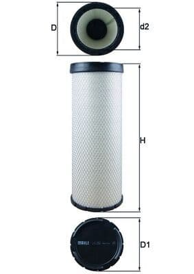 Filtru aer secundar MAHLE LXS 252