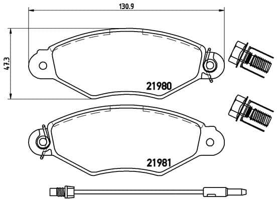 set placute frana,frana disc BREMBO PRIME LINE P 68 042