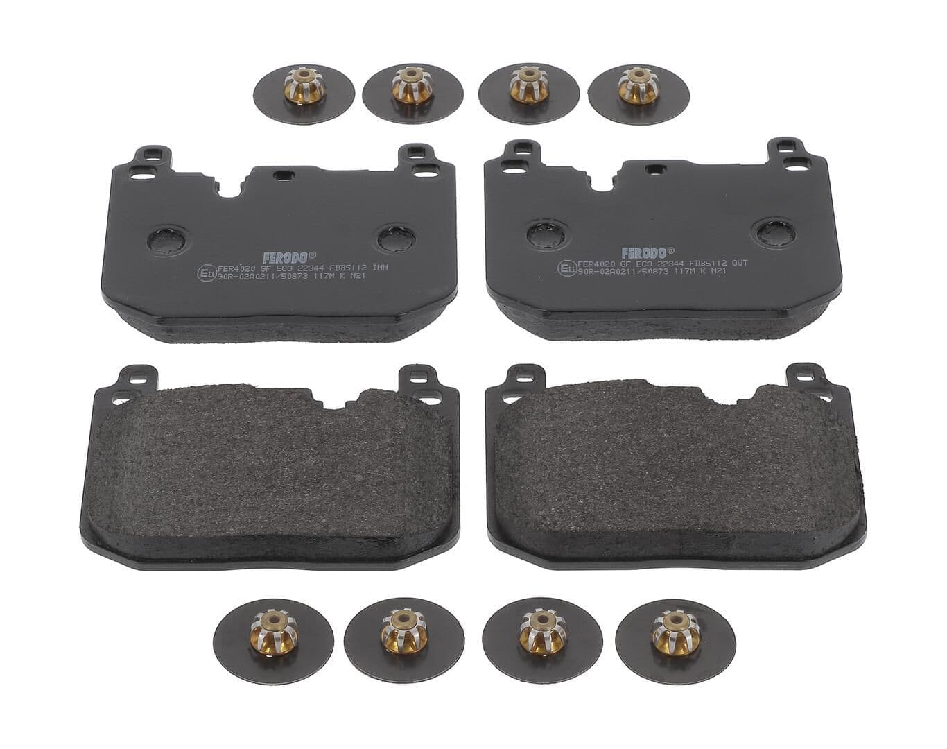 set placute frana,frana disc FERODO PREMIER ECO FRICTION FDB5112