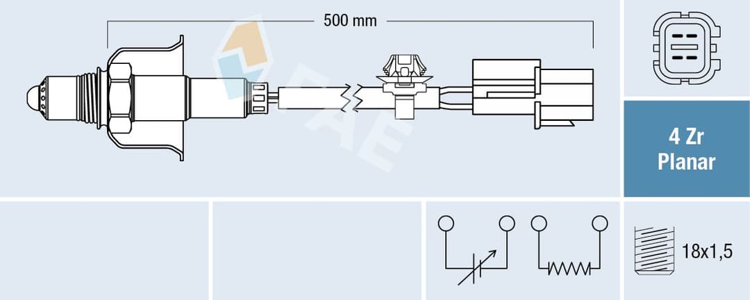 Sonda Lambda FAE 77712