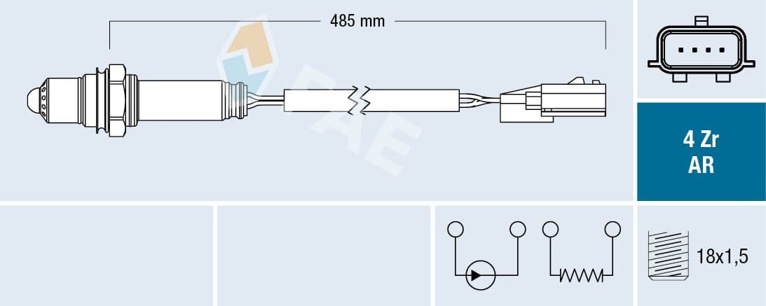 Sonda Lambda FAE 75634