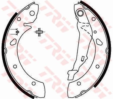 Set saboti frana TRW GS8632