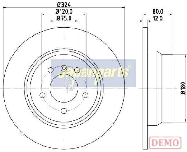 Disc frana JAPANPARTS DP-0138C