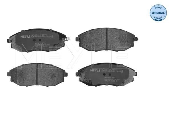 set placute frana,frana disc MEYLE -ORIGINAL: True to OE. 025 248 6417/W