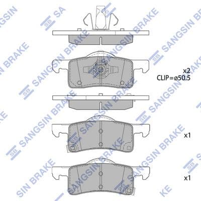 set placute frana,frana disc HI-Q SP4387