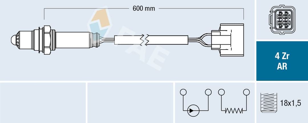 Sonda Lambda FAE 75604