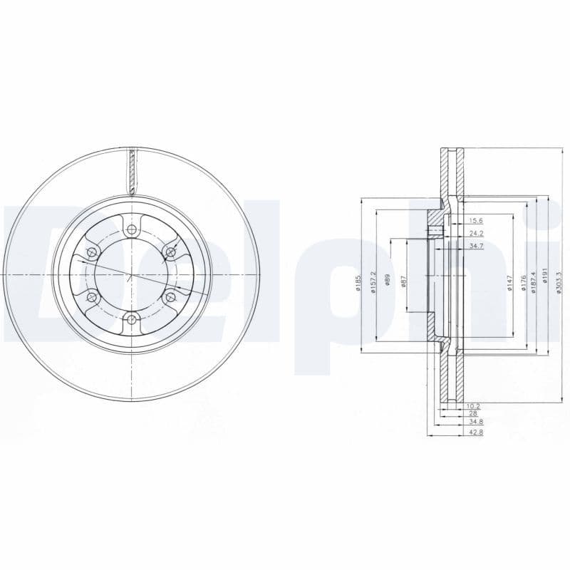 Disc frana DELPHI BG4133