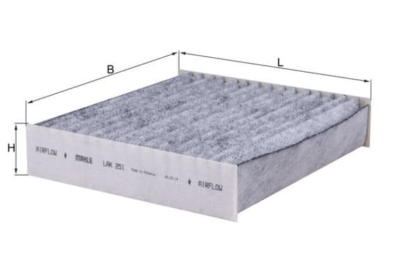 Filtru, aer habitaclu MAHLE LAK 251