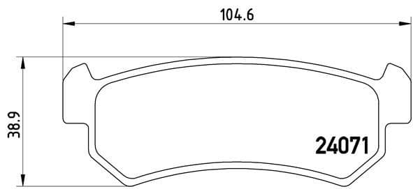 set placute frana,frana disc BREMBO PRIME LINE P 10 001
