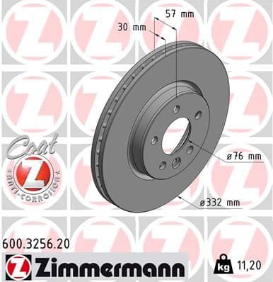 Disc frana ZIMMERMANN COAT Z 600.3256.20