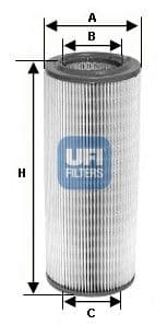 Filtru aer UFI 27.601.00