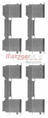 Set accesorii, placute frana METZGER 109-1729