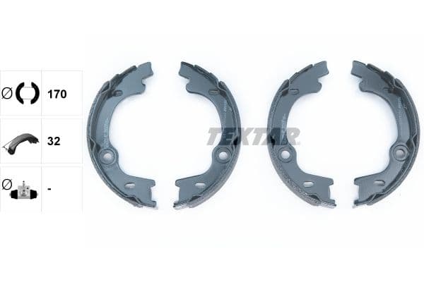 Set saboti frana, frana de mana TEXTAR 91076400