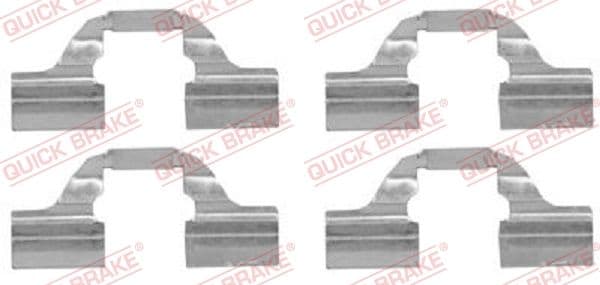 Set accesorii, placute frana QUICK BRAKE 109-1684
