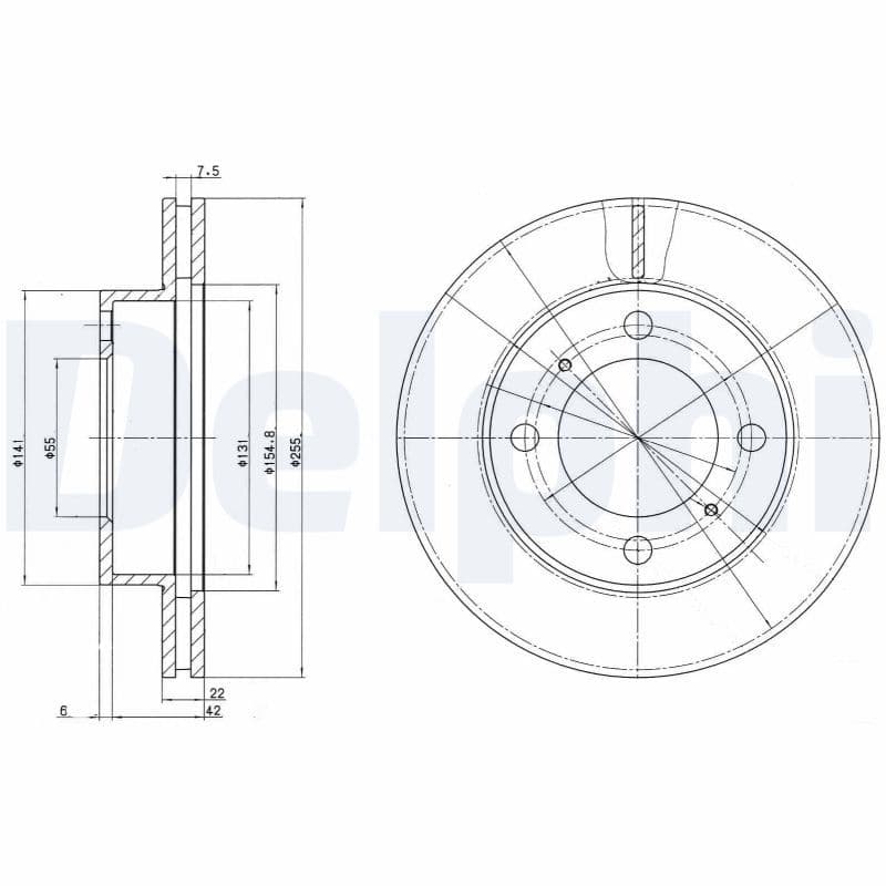 Disc frana DELPHI BG2891