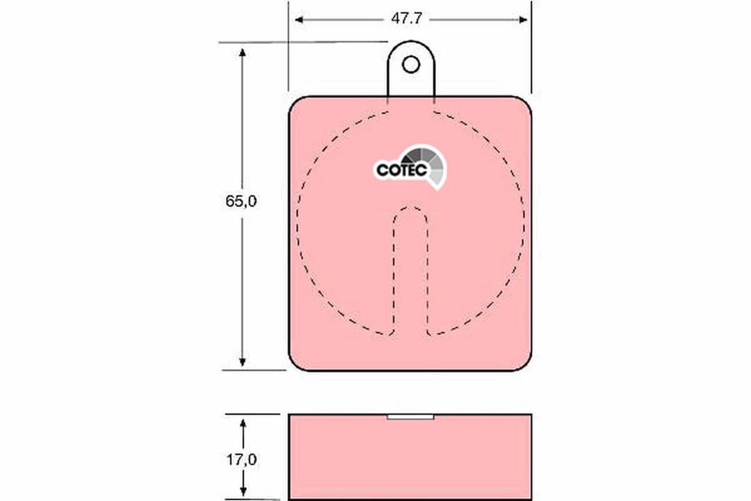 set placute frana,frana disc TRW COTEC GDB704