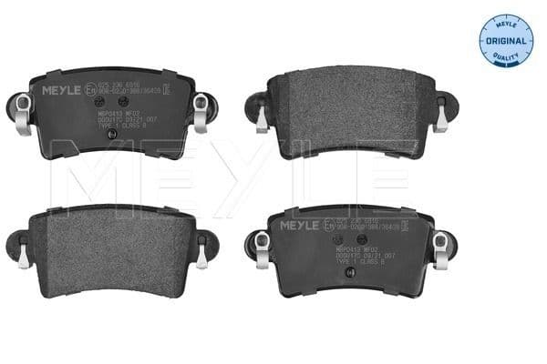 set placute frana,frana disc MEYLE -ORIGINAL: True to OE. 025 236 6916
