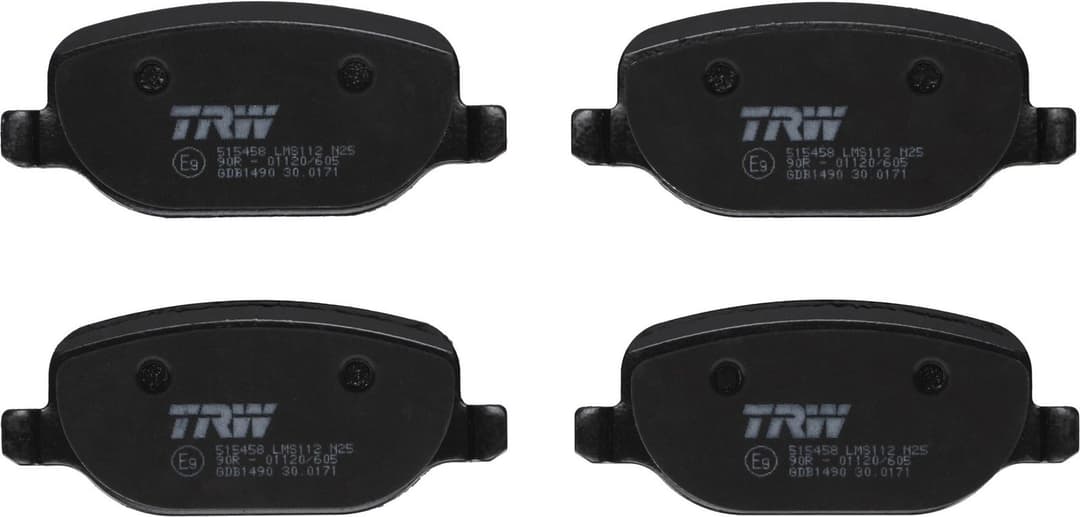 set placute frana,frana disc TRW GDB1490