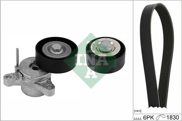 Set curea transmisie cu caneluri Schaeffler INA 529 0448 10