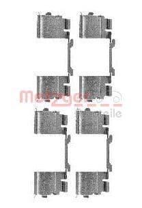 Set accesorii, placute frana METZGER 109-1730