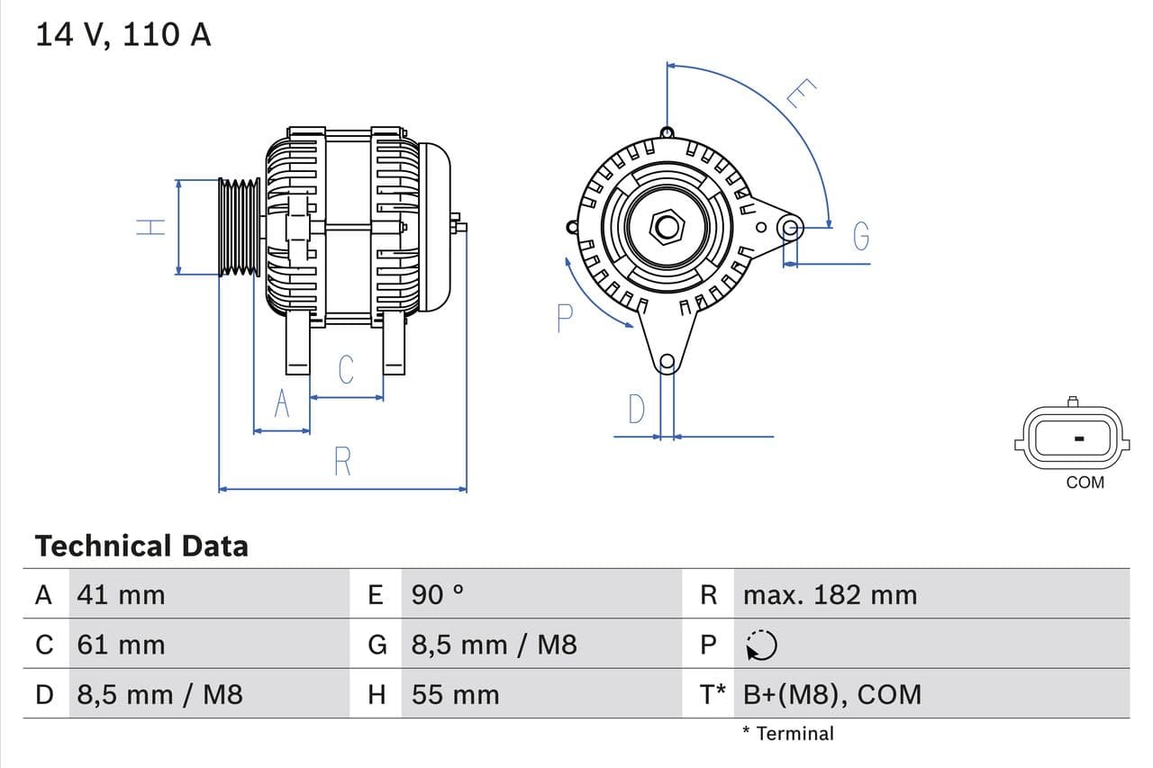 Generator / Alternator BOSCH 0 986 080 710