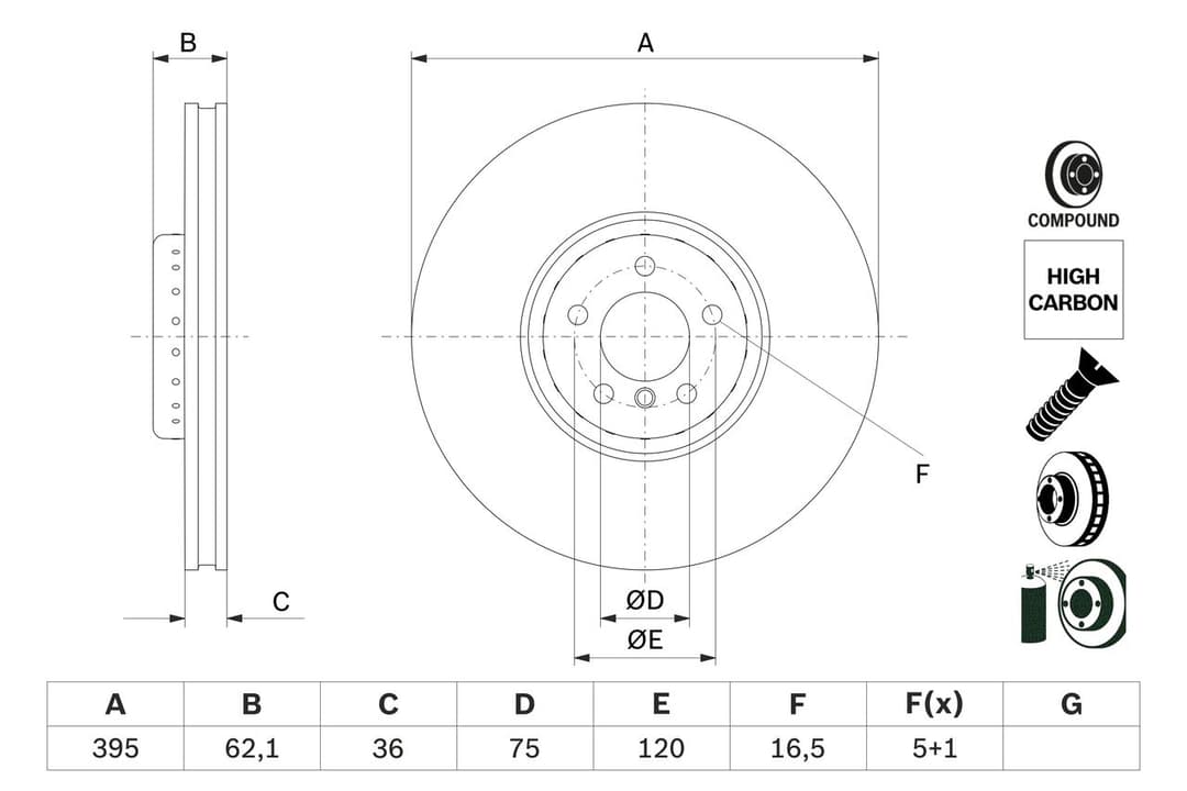 Disc frana BOSCH 0 986 479 E83