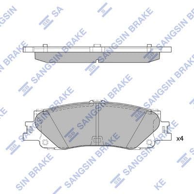 set placute frana,frana disc HI-Q SP4039