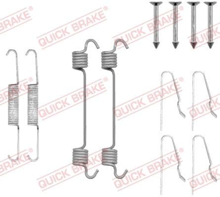 set accesorii, saboti frana parcare QUICK BRAKE 105-0808