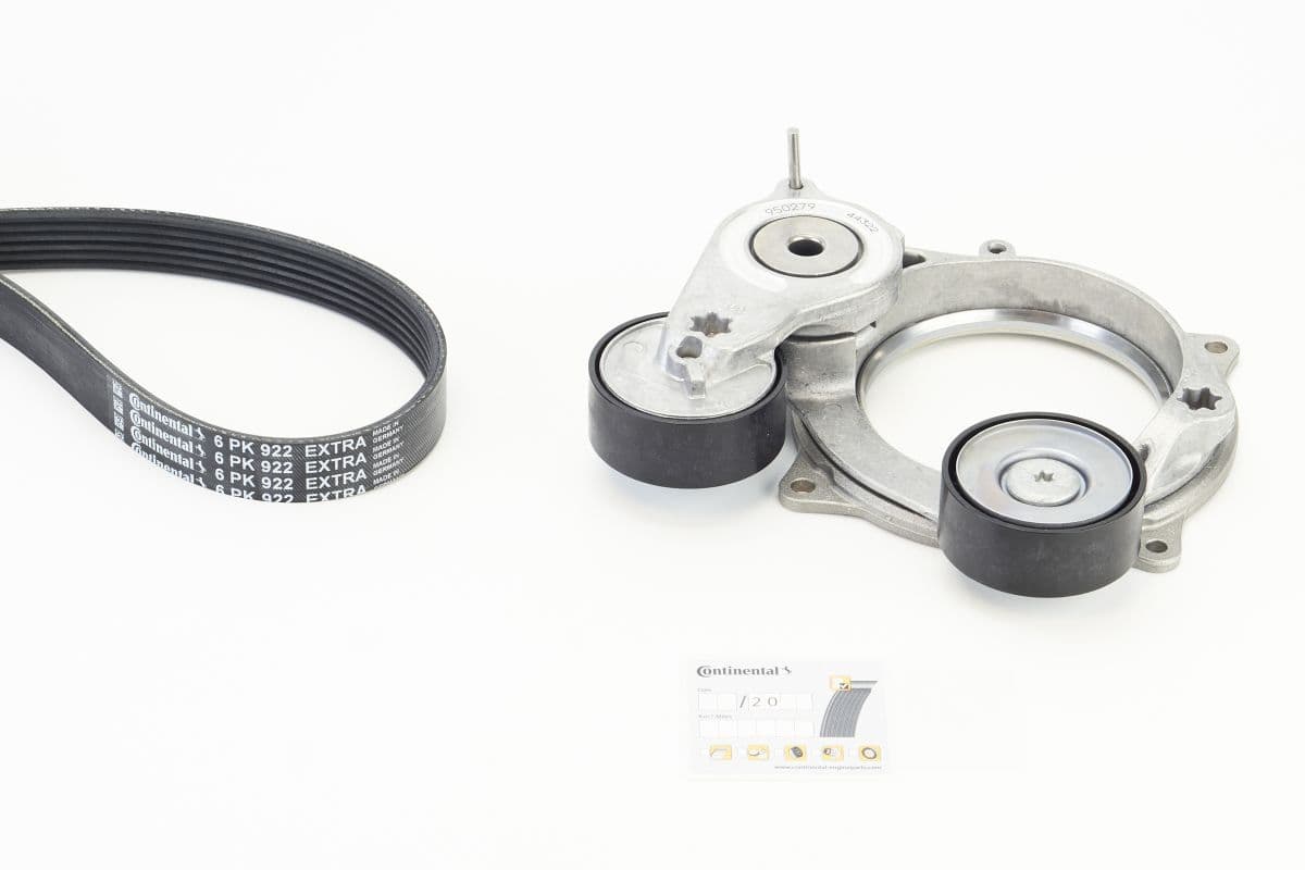 Set curea transmisie cu caneluri CONTINENTAL CTAM 6PK922 EXTRA K1