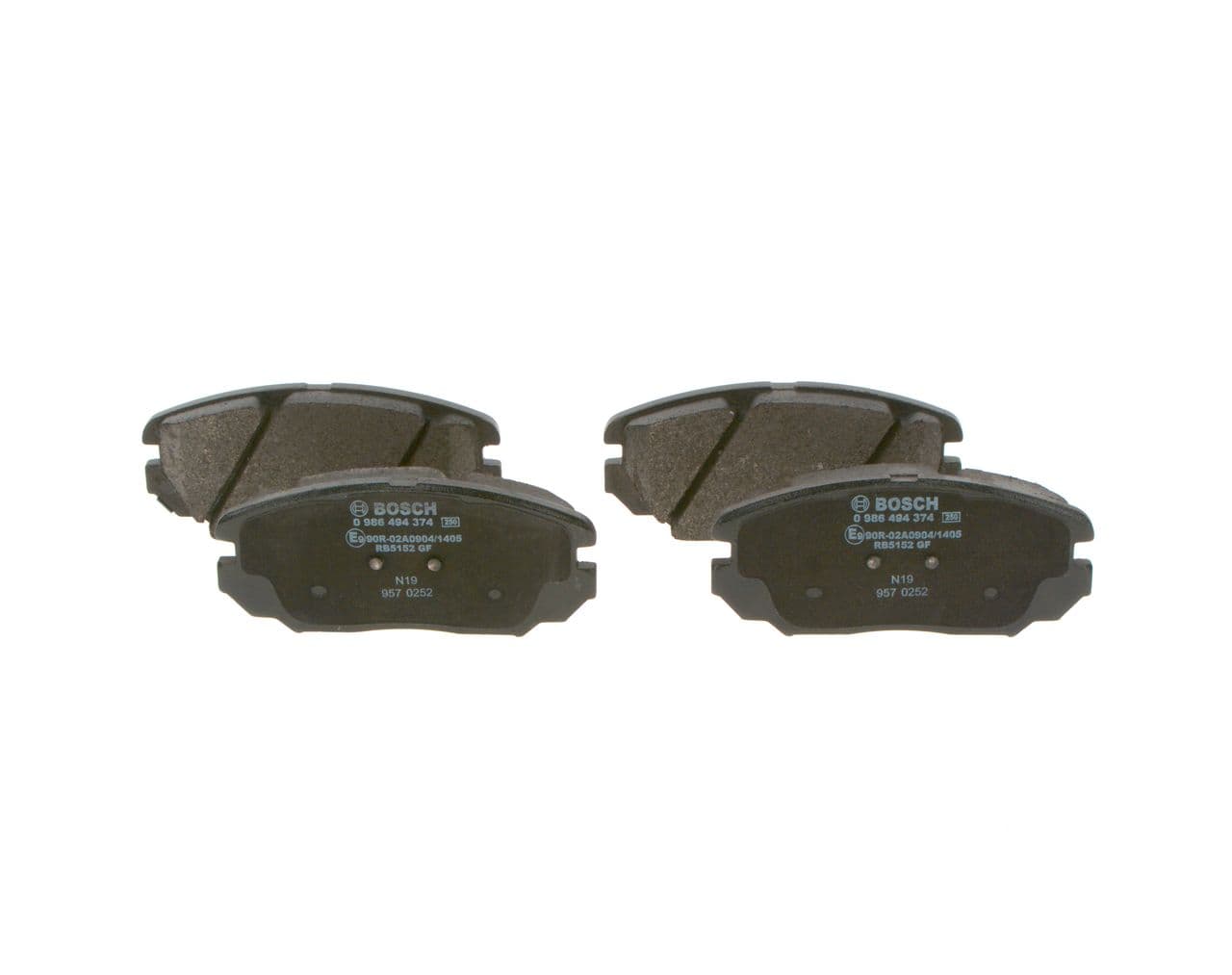 set placute frana,frana disc BOSCH 0 986 494 374
