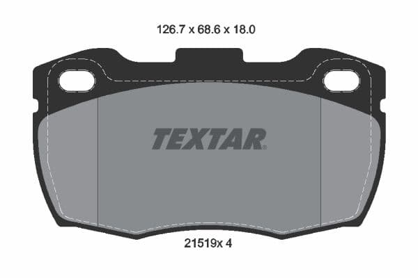 set placute frana,frana disc TEXTAR Q+ 2151901