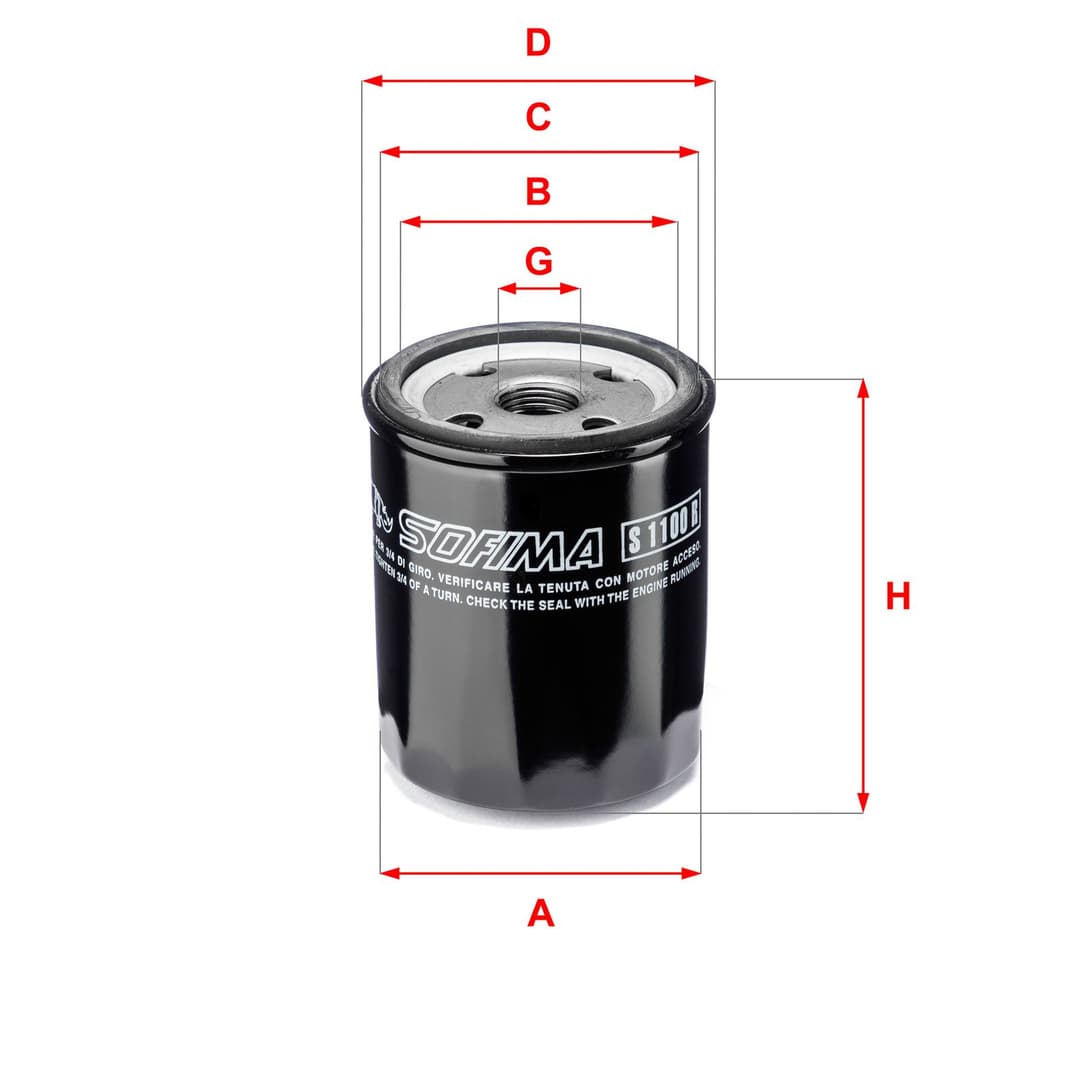 Filtru ulei SOFIMA S 1100 R