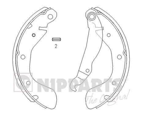 Set saboti frana NIPPARTS J3500900