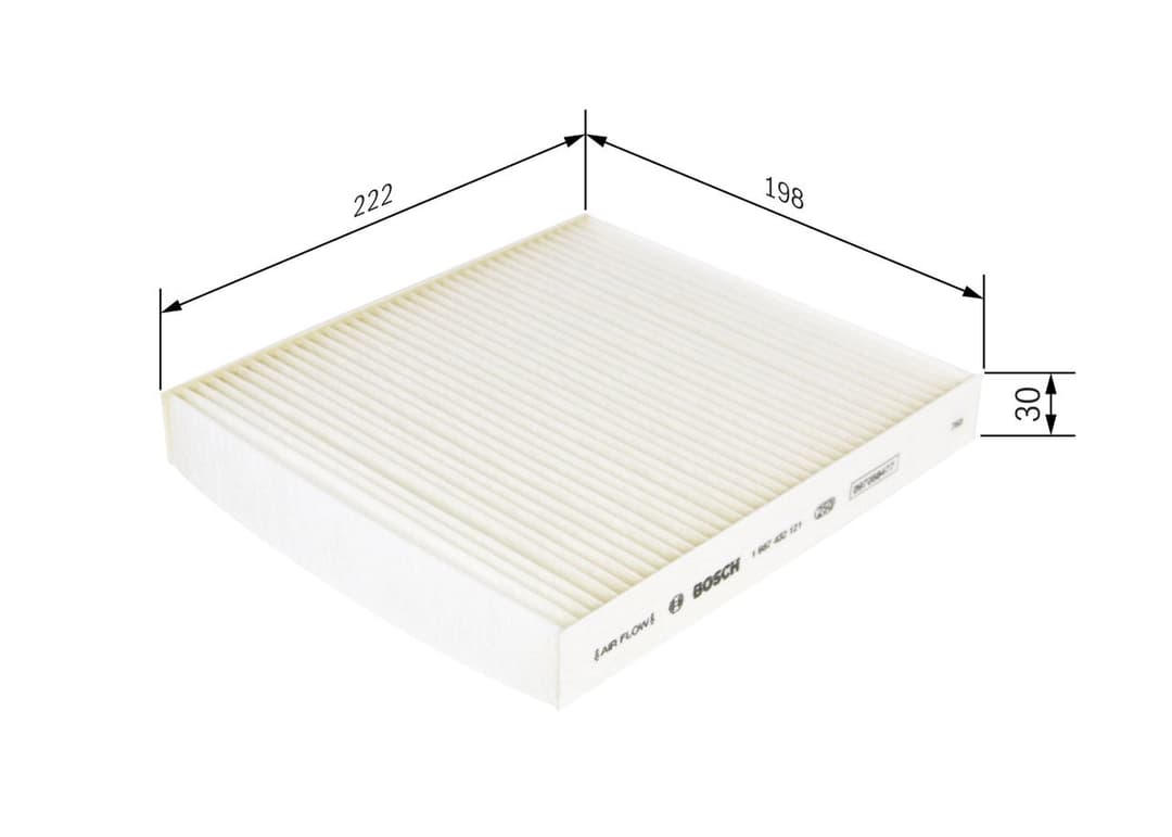 Filtru, aer habitaclu BOSCH 1 987 432 121