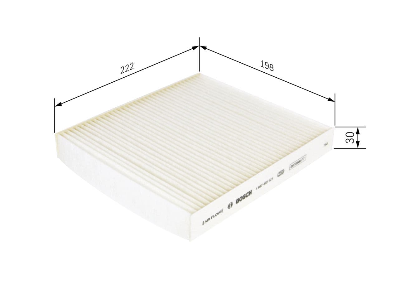 Filtru, aer habitaclu BOSCH 1 987 432 121