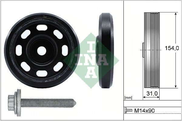 Fulie curea, arbore cotit Schaeffler INA 544 0170 20