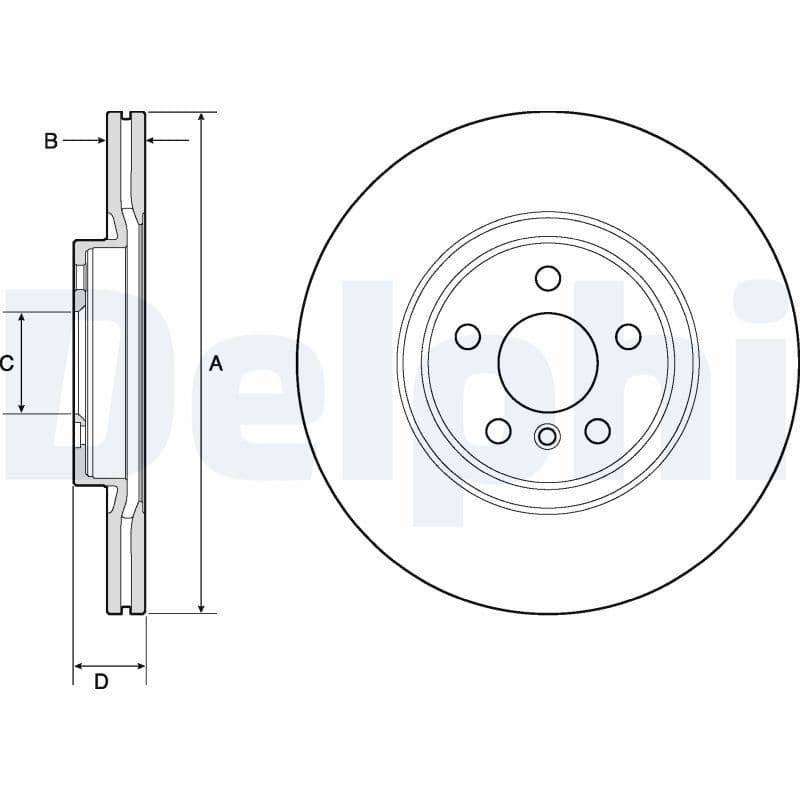 Disc frana DELPHI BG4780C