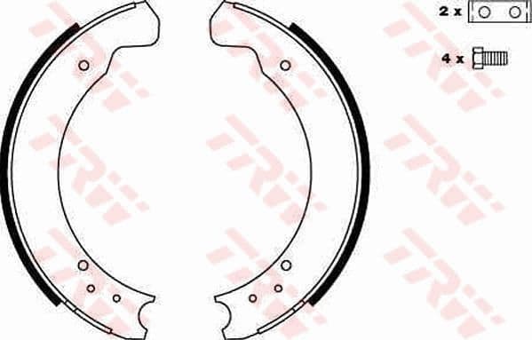Set saboti frana TRW GS6075