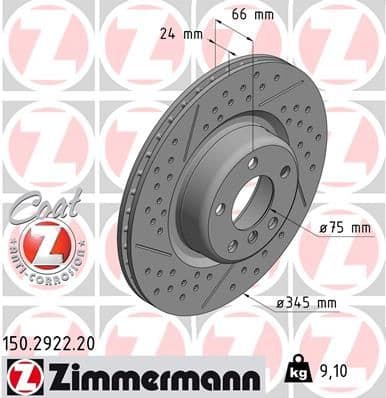 Disc frana ZIMMERMANN COAT Z 150.2922.20