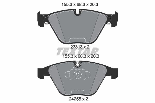 set placute frana,frana disc TEXTAR Q+ 2331301